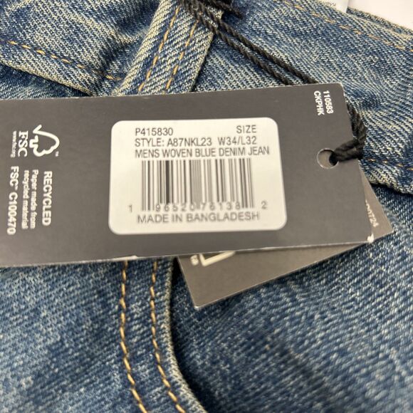 Dickies Jeans Men 34x32 Tinted Denim Wide Leg Baggy Skater Jean 5 Pocket New - Picture 3 of 7